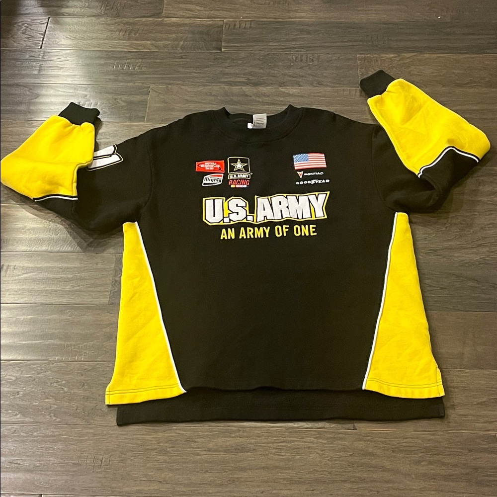 U.S. Army 01 NASCAR Racing Champions Sweatshirt Shirt Mens Size Large